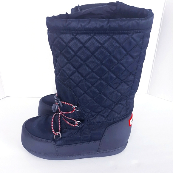 COPY - Hunter Black Quilted Snow Boots - Picture 2 of 8